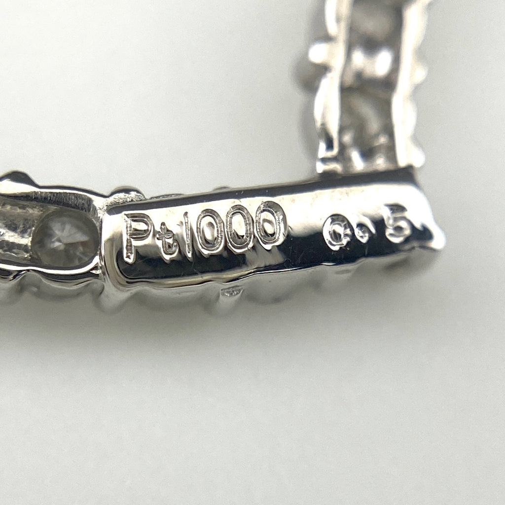 ハートモチーフ ペンダントトップ プラチナ メレダイヤ ペンダントトップ Pt1000 ダイヤモンド レディース 【中古】nbjwl