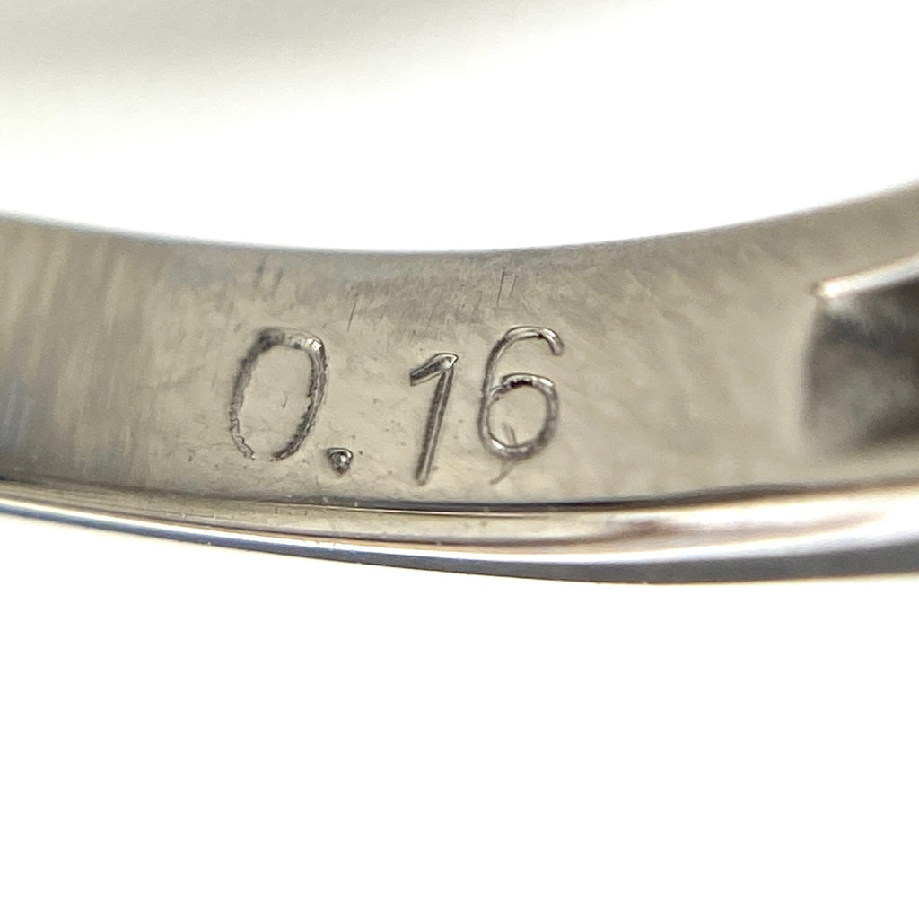 サファイア デザインリング プラチナ メレダイヤ 指輪 リング 11号 Pt900 サファイア ダイヤモンド レディース 【中古】nbjwl