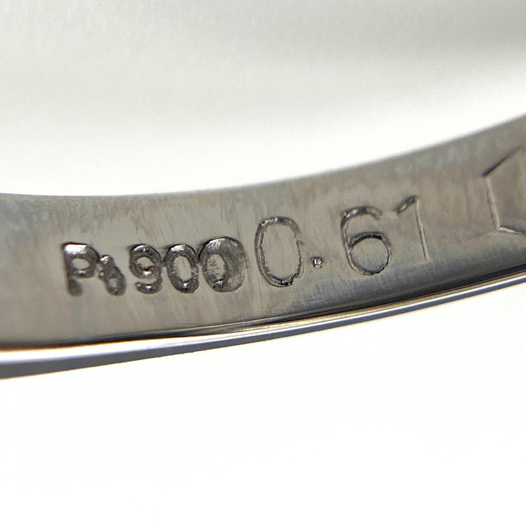サファイア デザインリング プラチナ メレダイヤ 指輪 リング 11号 Pt900 サファイア ダイヤモンド レディース 【中古】nbjwl