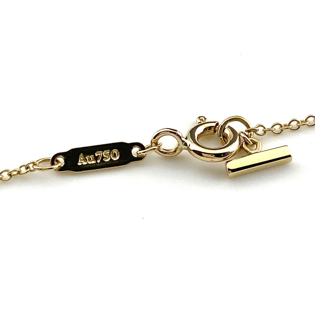 ティファニー T スマイル ネックレス YG イエローゴールド ペンダント メレダイヤ ネックレス 750 ダイヤモンド レディース 【中古】brjwl