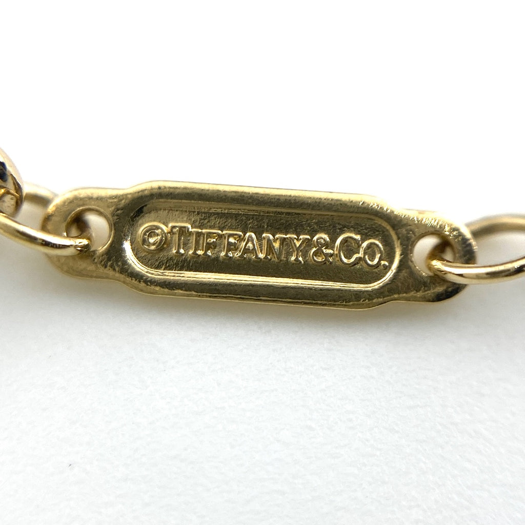 ティファニー T スマイル ネックレス YG イエローゴールド ペンダント メレダイヤ ネックレス 750 ダイヤモンド レディース 【中古】brjwl