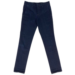 プラダ ロゴ デニムパンツ タイトフィット ボトムス デニムパンツ コットン ポリウレタン インディゴブルー レディース 【中古】brapp