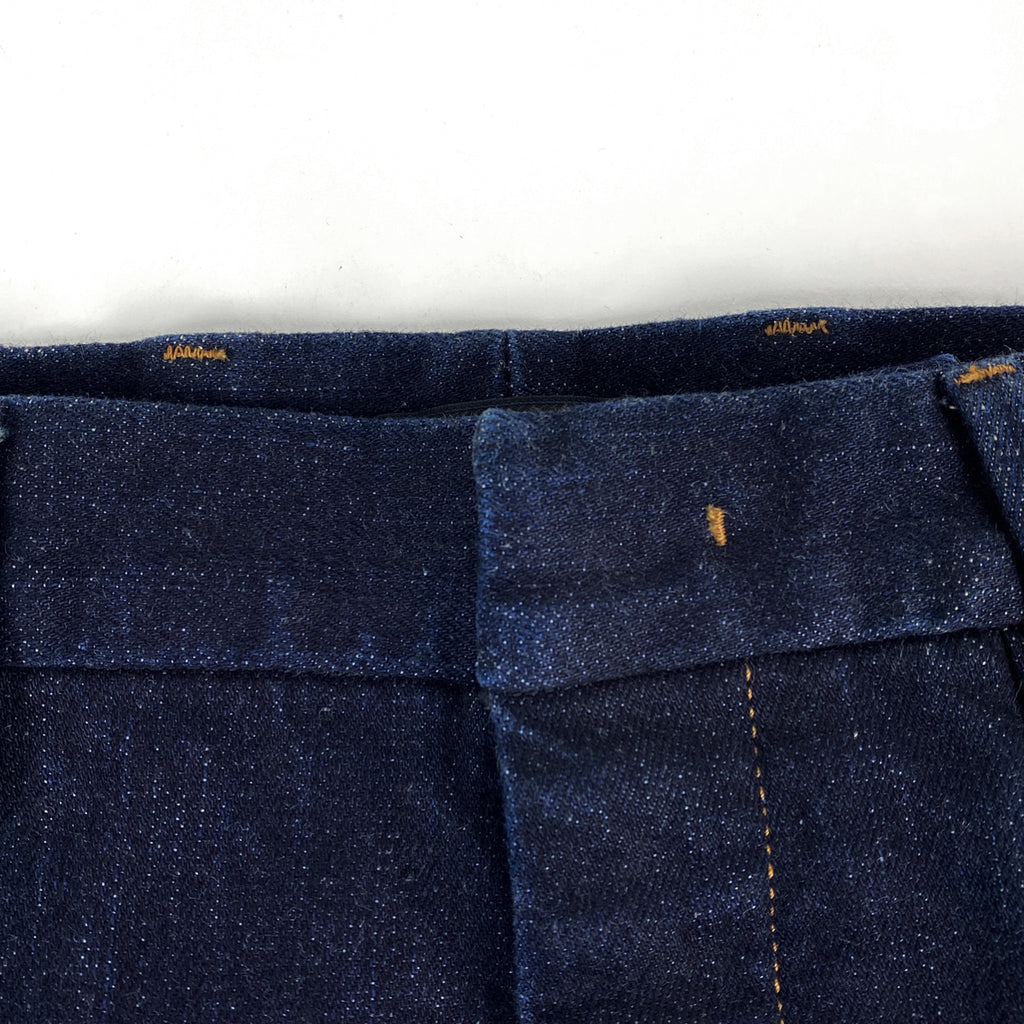 プラダ ロゴ デニムパンツ タイトフィット ボトムス デニムパンツ コットン ポリウレタン インディゴブルー レディース 【中古】brapp