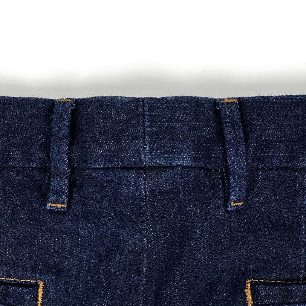 プラダ ロゴ デニムパンツ タイトフィット ボトムス デニムパンツ コットン ポリウレタン インディゴブルー レディース 【中古】brapp