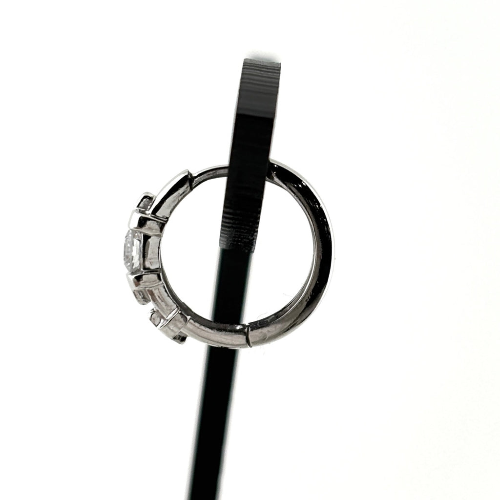 メレダイヤ デザインピアス プラチナ ピアス Pt900 ダイヤモンド レディース ノンブランドジュエリー 【中古】nbjwl