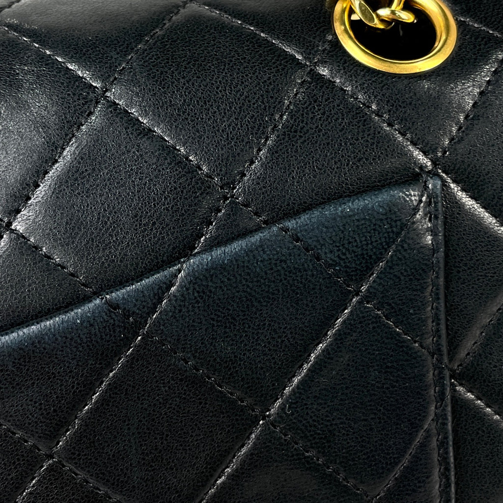 シャネル マトラッセ Wフラップ チェーン ショルダーバッグ ココマーク ショルダーバッグ レザー A01113 レディース 【中古】brbag