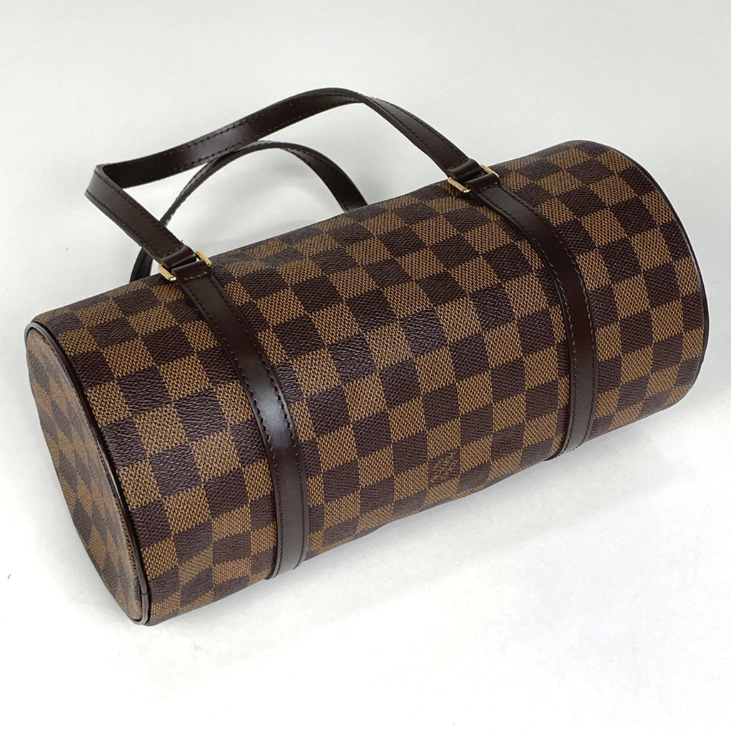 ルイ・ヴィトン パピヨン 26 バレルバッグ 筒型 ハンドバッグ ダミエ ブラウン N51304 レディース 【中古】brbag