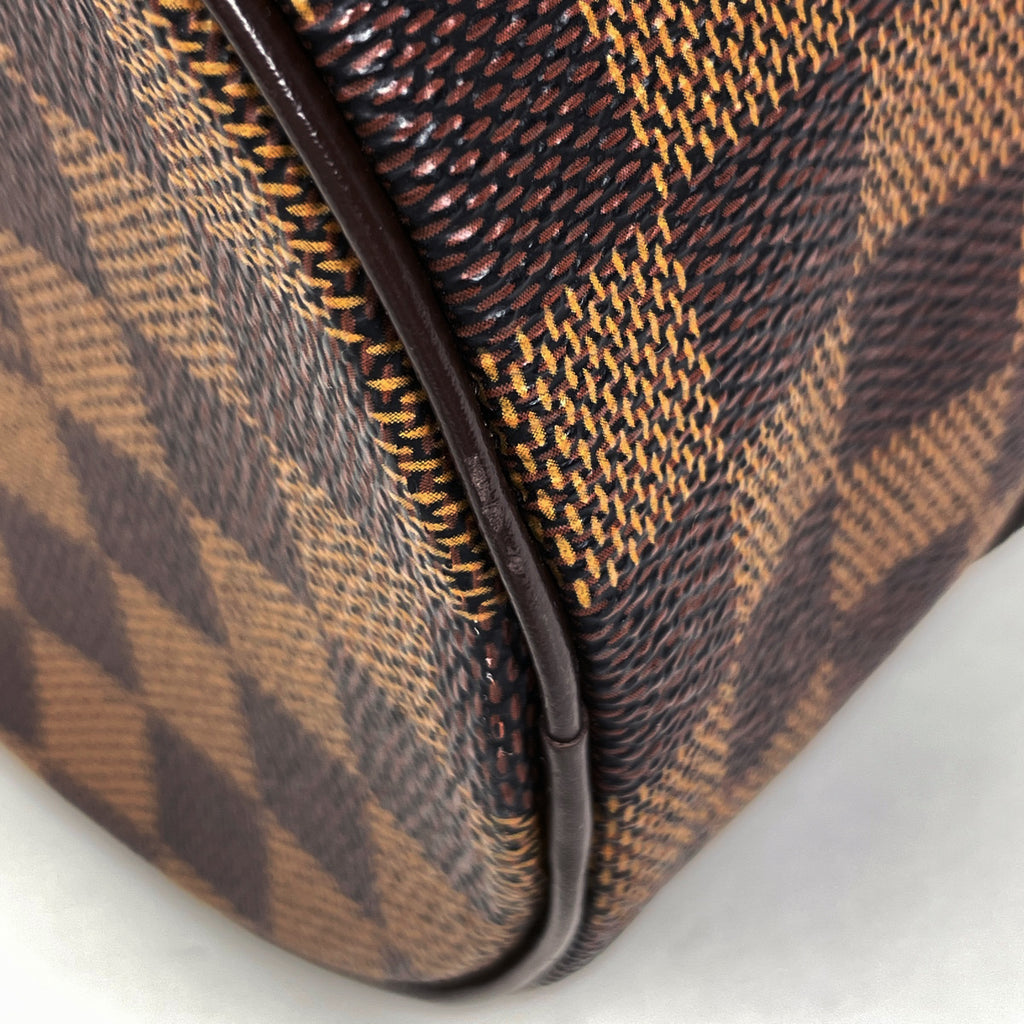 ルイ・ヴィトン パピヨン 26 バレルバッグ 筒型 ハンドバッグ ダミエ ブラウン N51304 レディース 【中古】brbag