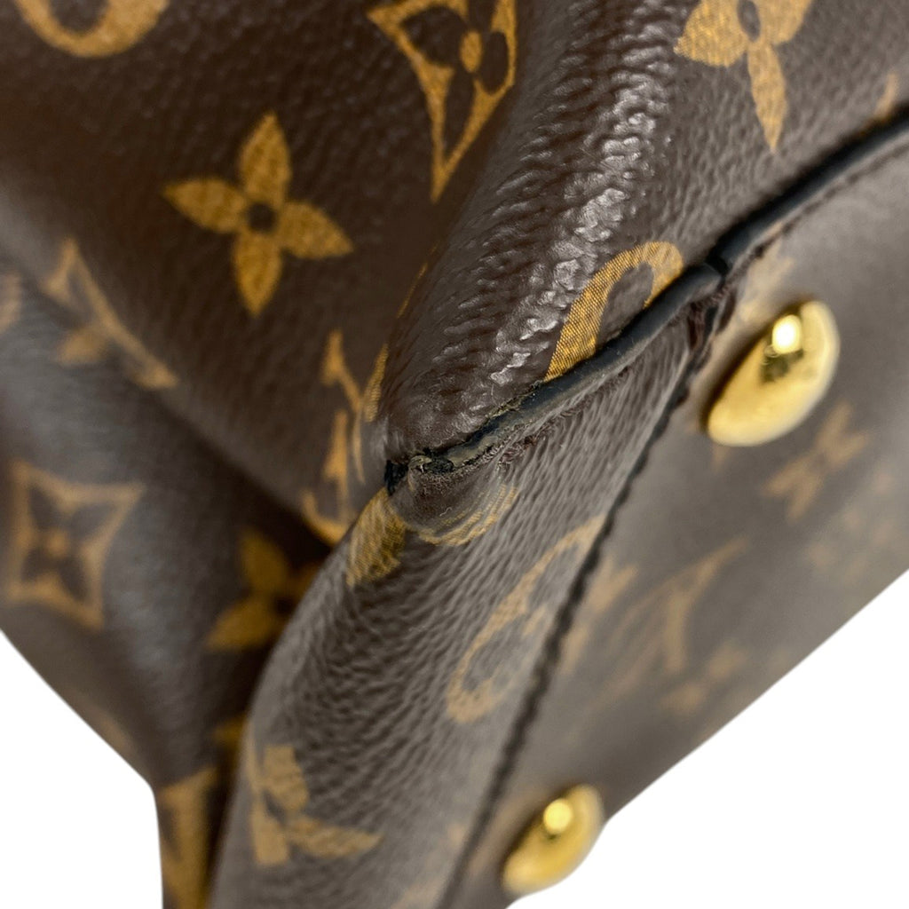 ルイ・ヴィトン フラワー トート 2WAY ショルダーバッグ ハンドバッグ トートバッグ モノグラム ブラウン ノワール(ブラック) M43550 レディース 【中古】brbag
