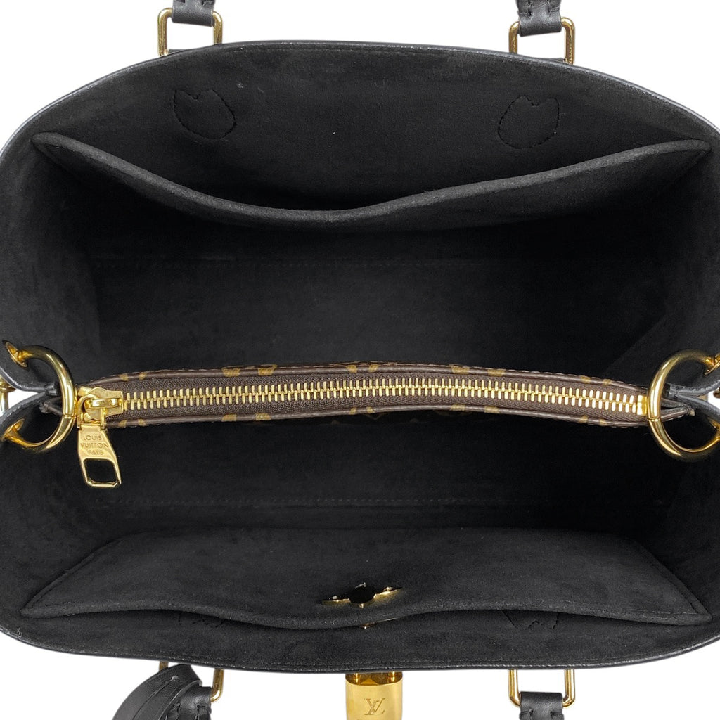 ルイ・ヴィトン フラワー トート 2WAY ショルダーバッグ ハンドバッグ トートバッグ モノグラム ブラウン ノワール(ブラック) M43550 レディース 【中古】brbag