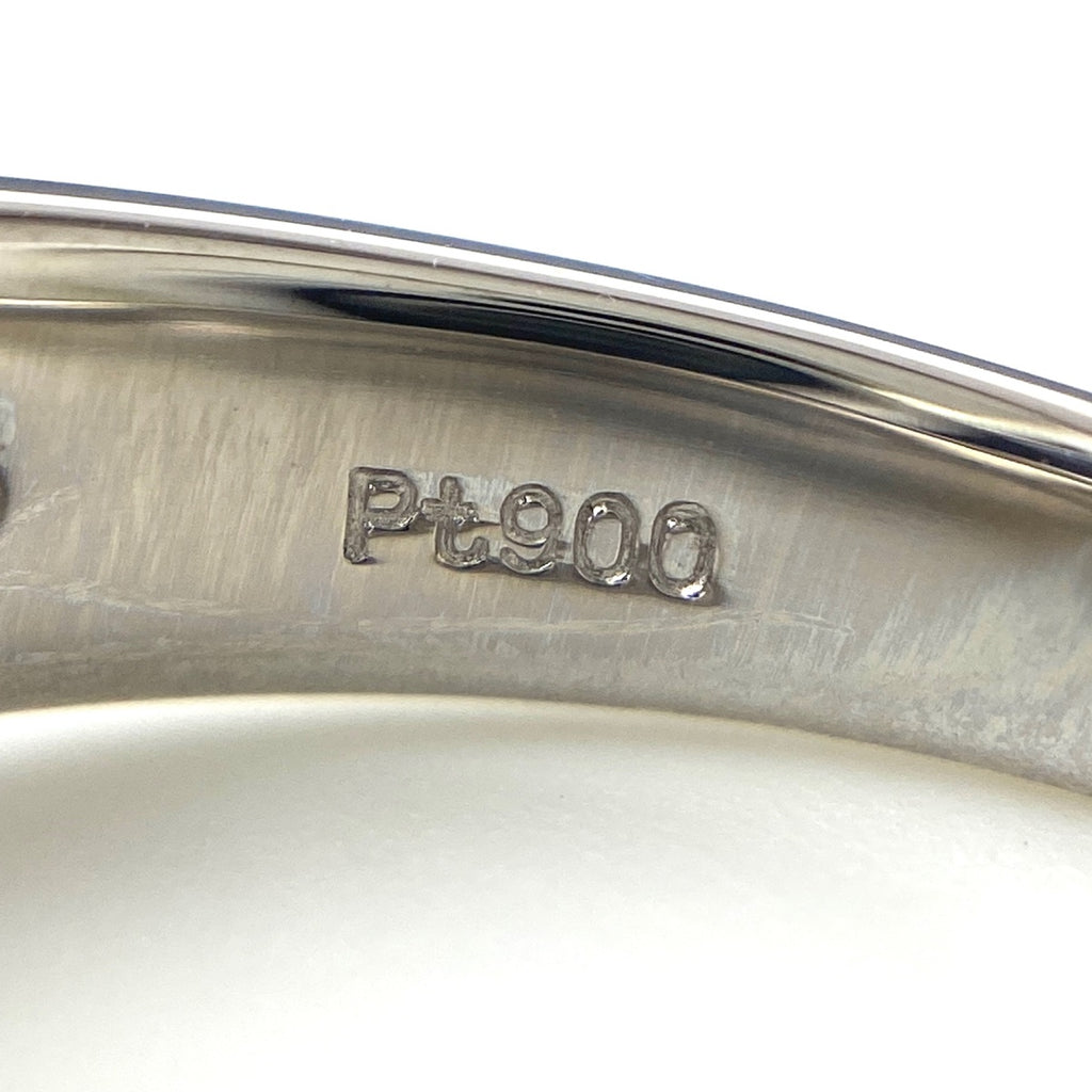 パール デザインリング プラチナ 指輪 メレダイヤ 真珠 リング 11.5号 Pt900 パール ダイヤモンド レディース 【中古】nbjwl