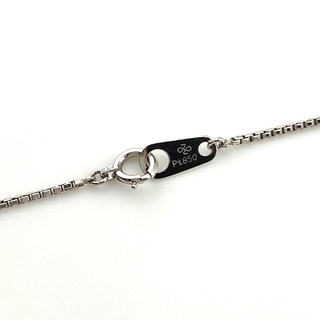 ダイヤモンド デザインネックレス プラチナ ペンダント ネックレス Pt850 ダイヤモンド レディース 【中古】nbjwl