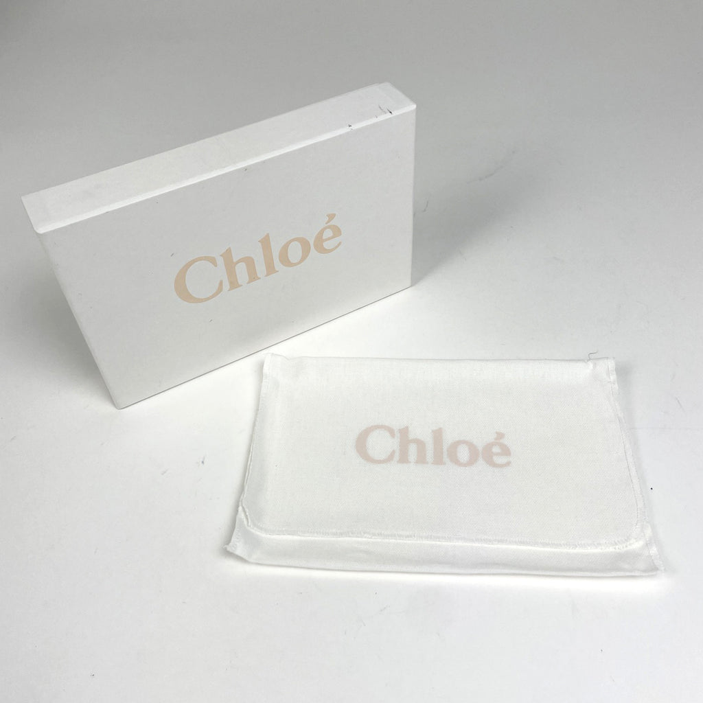 クロエ ジョージア 二つ折り 長財布 ロゴ ダブルフラップ 長財布 レザー グレージュ 3P0284 レディース 【中古】brbag