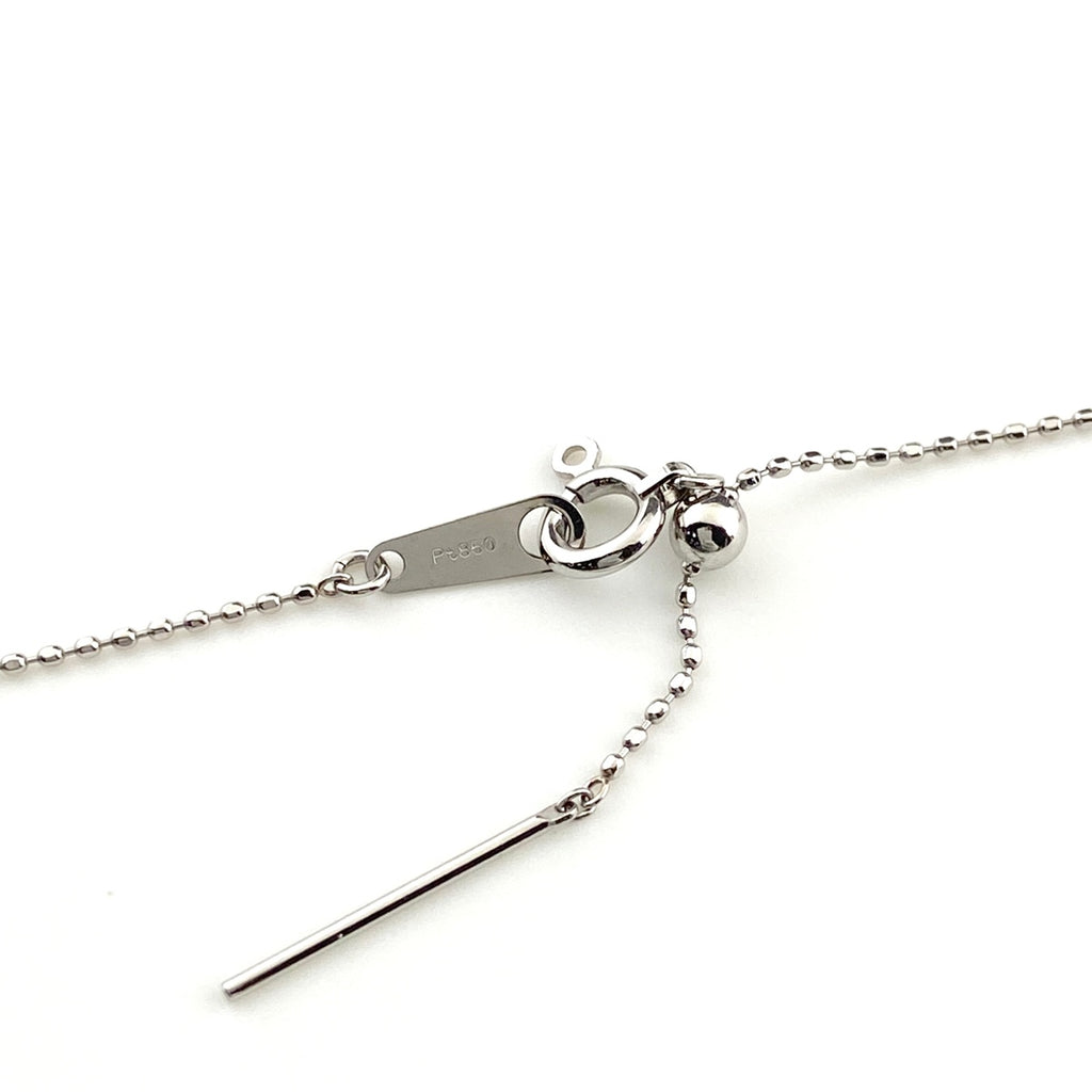 GSTV メレダイヤ デザインネックレス プラチナ YG イエローゴールド ペンダント トリートメントダイヤ ネックレス Pt850 K18 ダイヤモンド レディース 【中古】brjwl