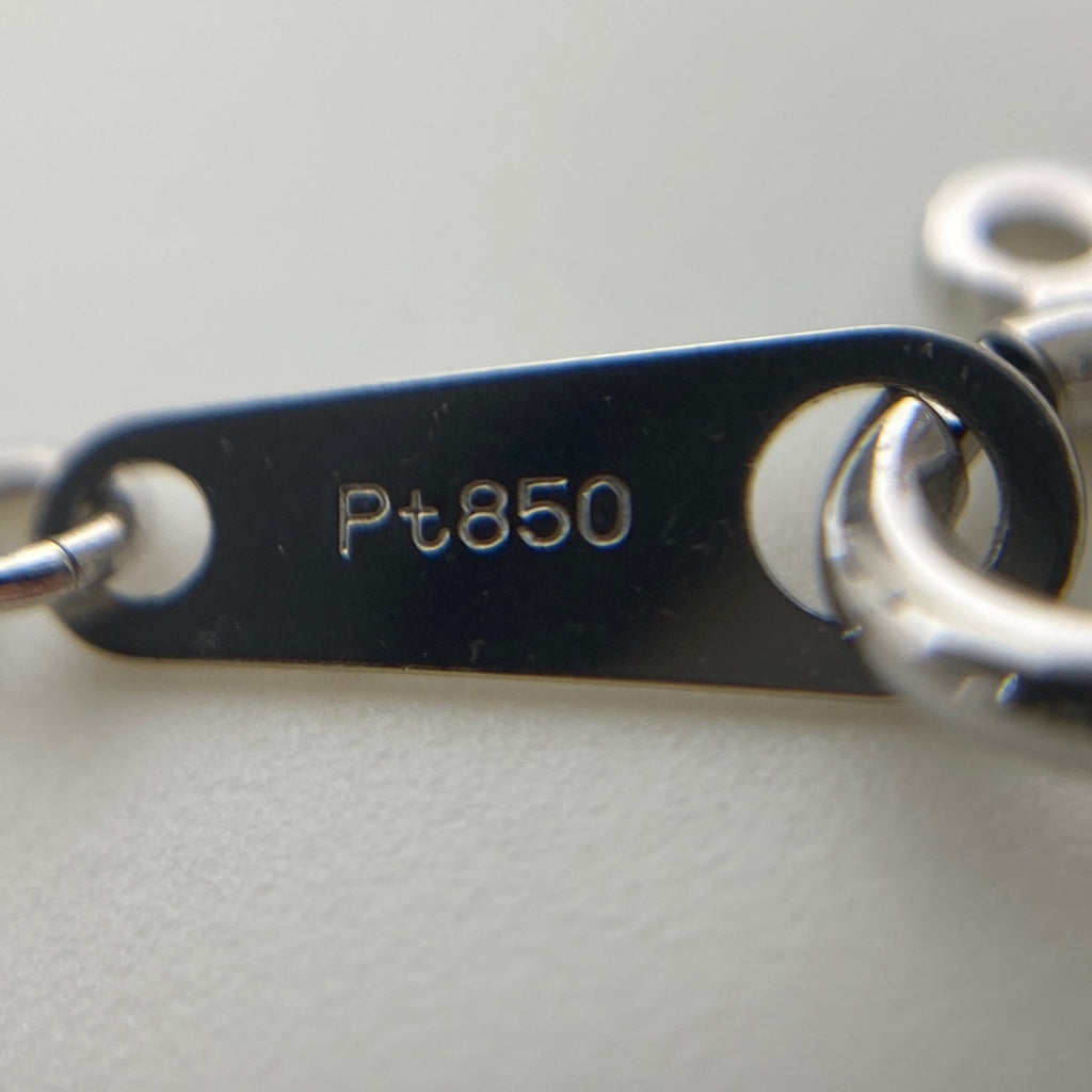 GSTV メレダイヤ デザインネックレス プラチナ YG イエローゴールド ペンダント トリートメントダイヤ ネックレス Pt850 K18 ダイヤモンド レディース 【中古】brjwl