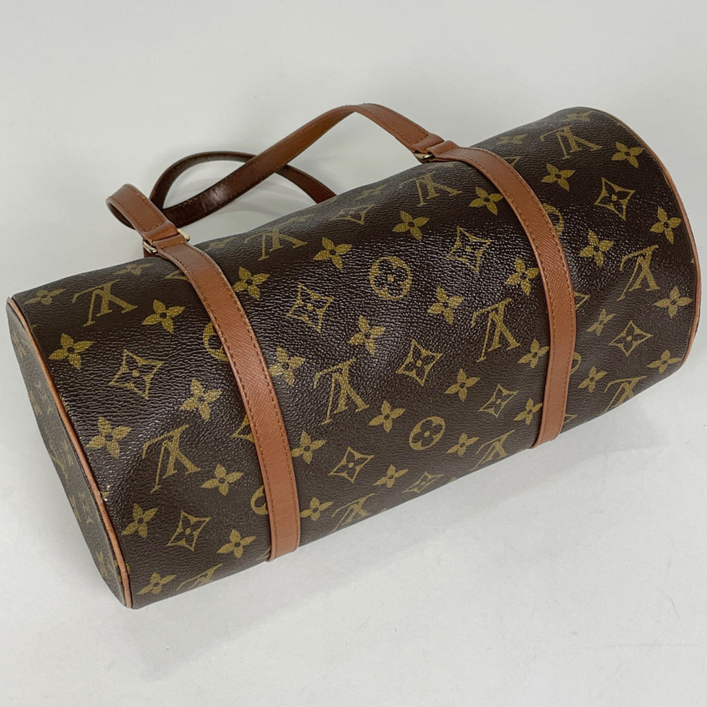 ルイ・ヴィトン パピヨン 30 バレルバッグ 筒型 旧旧型 ハンドバッグ モノグラム ブラウン M51365 レディース 【中古】brbag