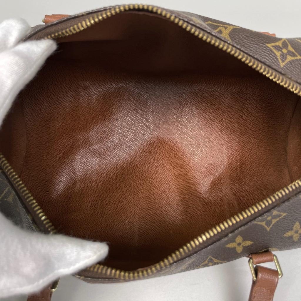 ルイ・ヴィトン パピヨン 30 バレルバッグ 筒型 旧旧型 ハンドバッグ モノグラム ブラウン M51365 レディース 【中古】brbag