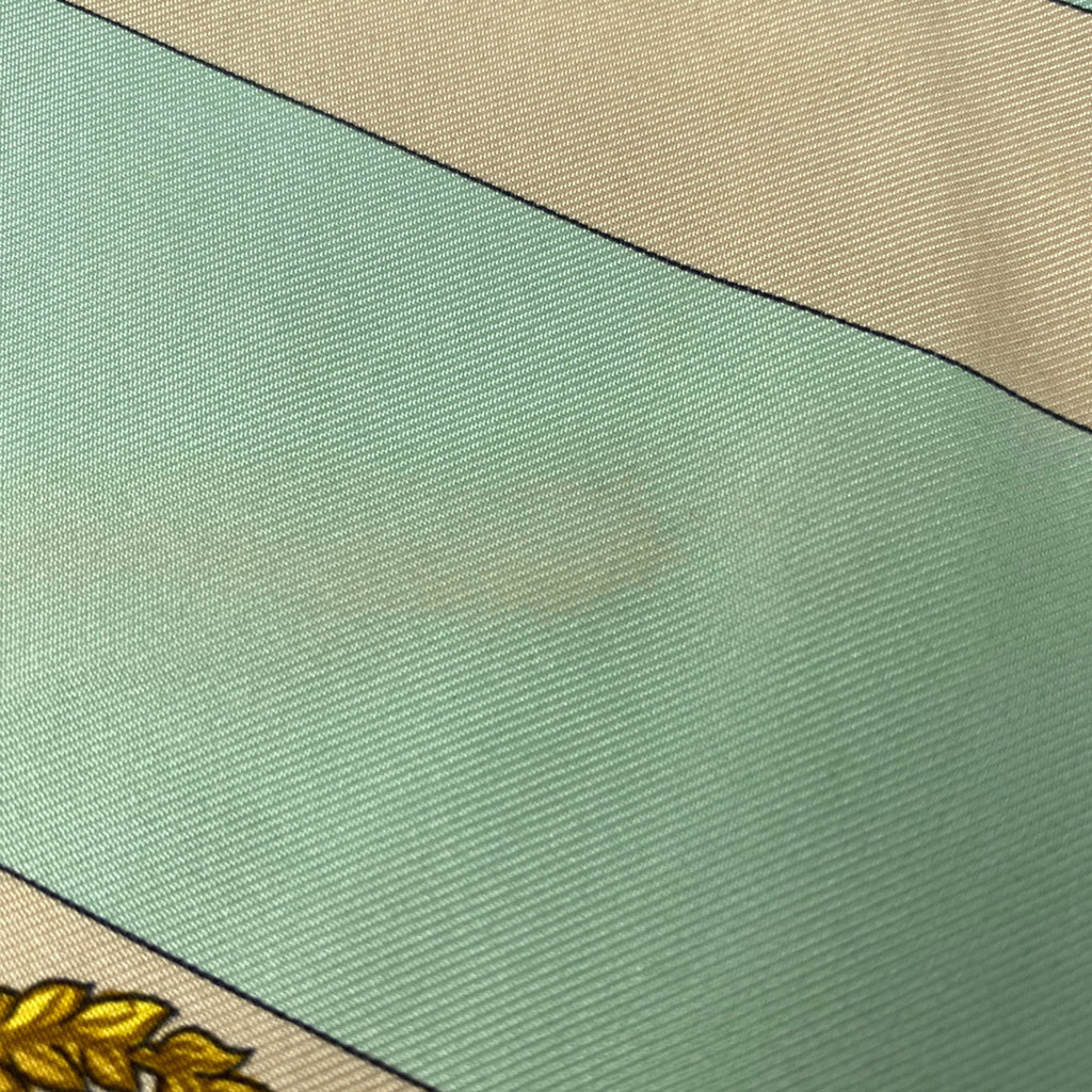 エルメス カレ 90 CHATEAUX D‘ARRIERE 艫飾り スカーフ シルク グリーン マルチカラー レディース 【中古】brbag