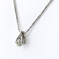 ダイヤモンド デザインネックレス ネックレス Pt900 750 ダイヤモンド レディース ノンブランドジュエリー 【中古】nbjwl