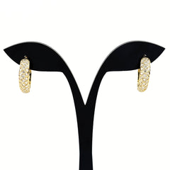 メレダイヤ デザインピアス YG イエローゴールド イヤリング K18 ダイヤモンド レディース ノンブランドジュエリー 【中古】nbjwl