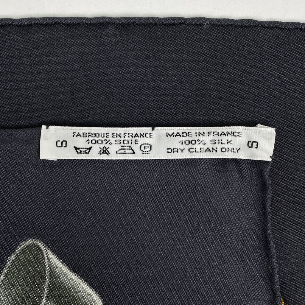 エルメス カレ 90 Grand Manege 大調教術 馬具 リボン スカーフ シルク ホワイト マルチカラー レディース 【中古】brbag