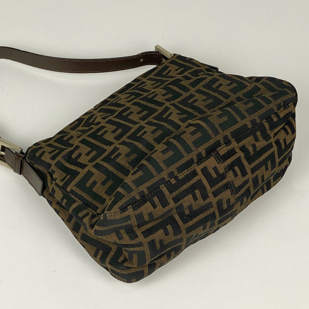 フェンディ ズッカ柄 ショルダーバッグ マンマバケット ワンショルダー ハンドバッグ ショルダーバッグ キャンバス ブラウン レディース 【中古】brbag