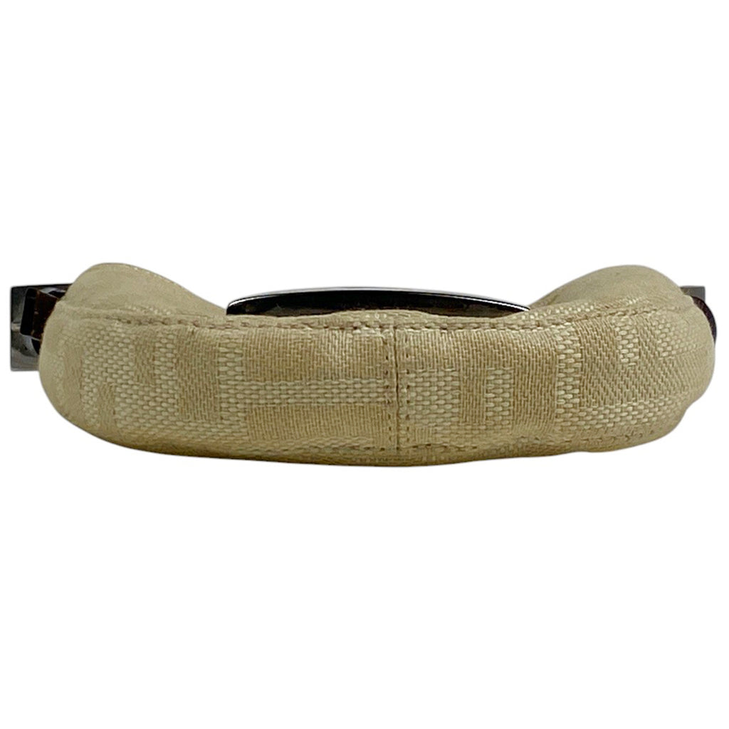 フェンディ ズッカ柄 ミニポーチ ハンドバッグ アクセサリーポーチ キャンバス ベージュ ブラウン 26673 レディース 【中古】brbag