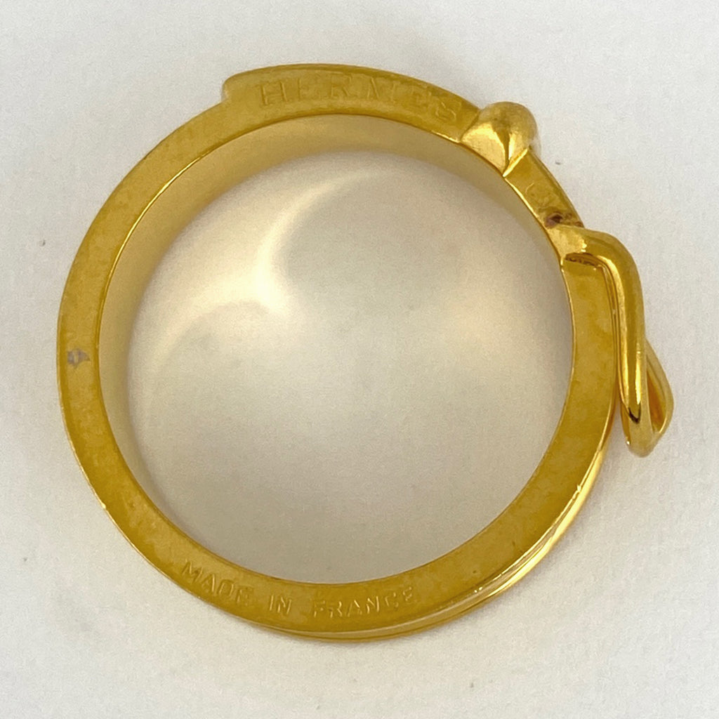 エルメス ブックルセリエ スカーフリング スカーフ留め スカーフリング GP ゴールド レディース 【中古】brbag