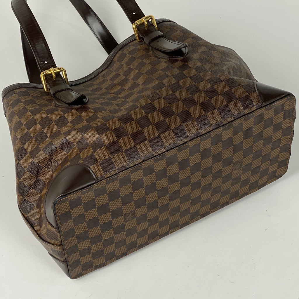 ルイ・ヴィトン ハムステッド MM ショルダーバッグ トートバッグ ダミエ ブラウン N51204 レディース 【中古】brbag