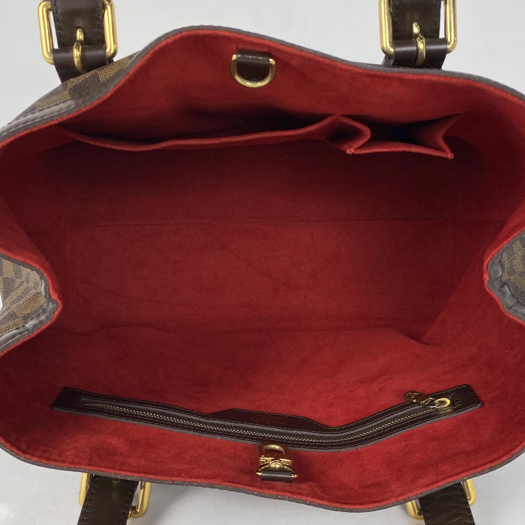 ルイ・ヴィトン ハムステッド MM ショルダーバッグ トートバッグ ダミエ ブラウン N51204 レディース 【中古】brbag