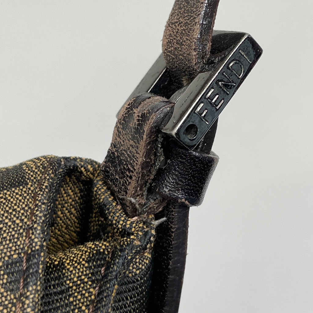 フェンディ ズッカ柄 ショルダーバッグ ハンドバッグ ワンショルダー ショルダーバッグ キャンバス ブラウン レディース 【中古】brbag