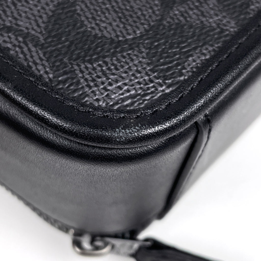 コーチ ワイアット クロスボディ バッグ シグネチャー ショルダーバッグ コーティングキャンバス ブラック グレー レディース 【中古】brbag