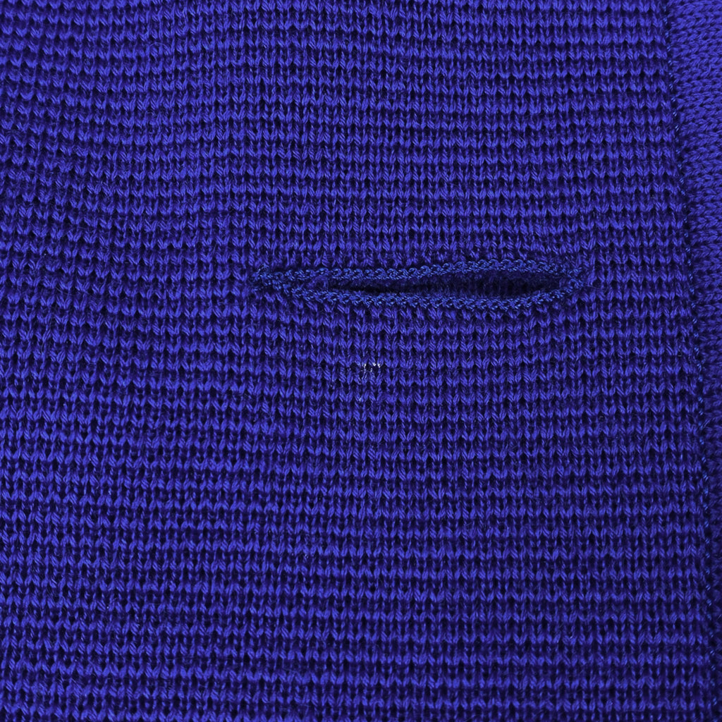 イヴ・サンローラン ニット ロング カーディガン ガウン ハート YSL トップス カーディガン 毛 ブルー レディース 【中古】brapp