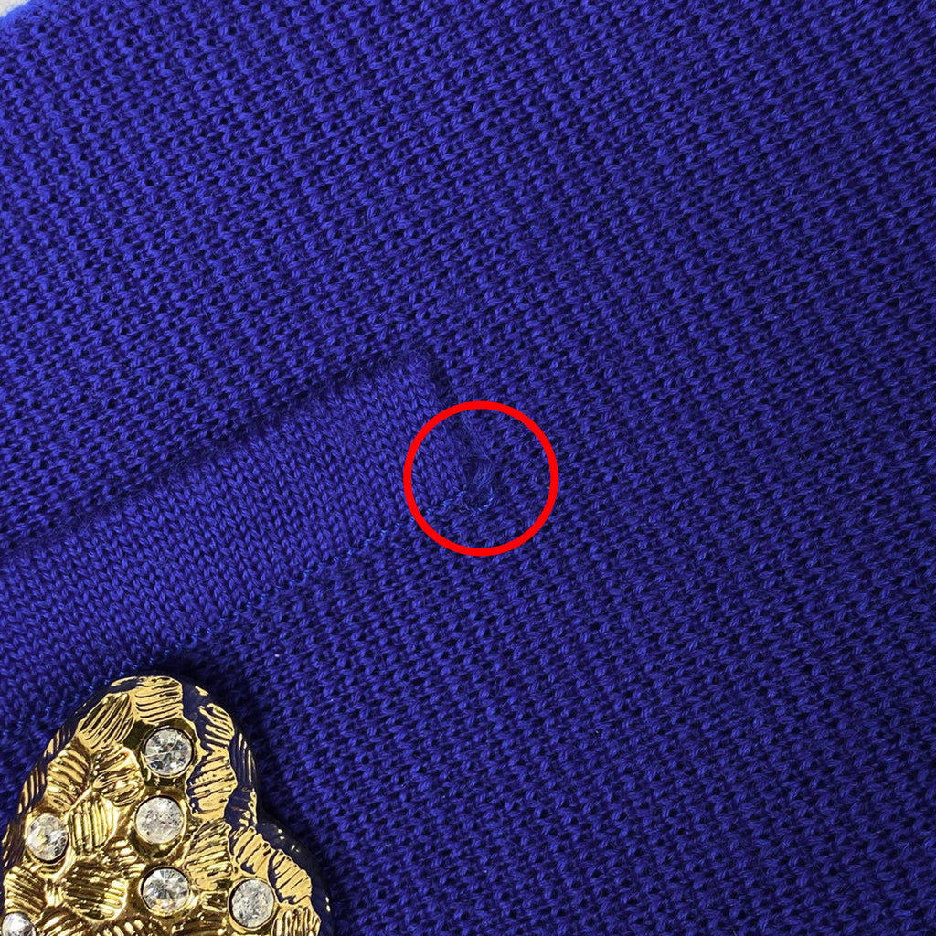 イヴ・サンローラン ニット ロング カーディガン ガウン ハート YSL トップス カーディガン 毛 ブルー レディース 【中古】brapp