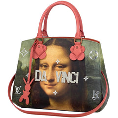 ルイ・ヴィトン モンテーニュ MM マスターズコレクション モナリザ ダヴィンチ ハンドバッグ レザー ピンク M43379 レディース ブランドバッグ・小物 【中古】brbag