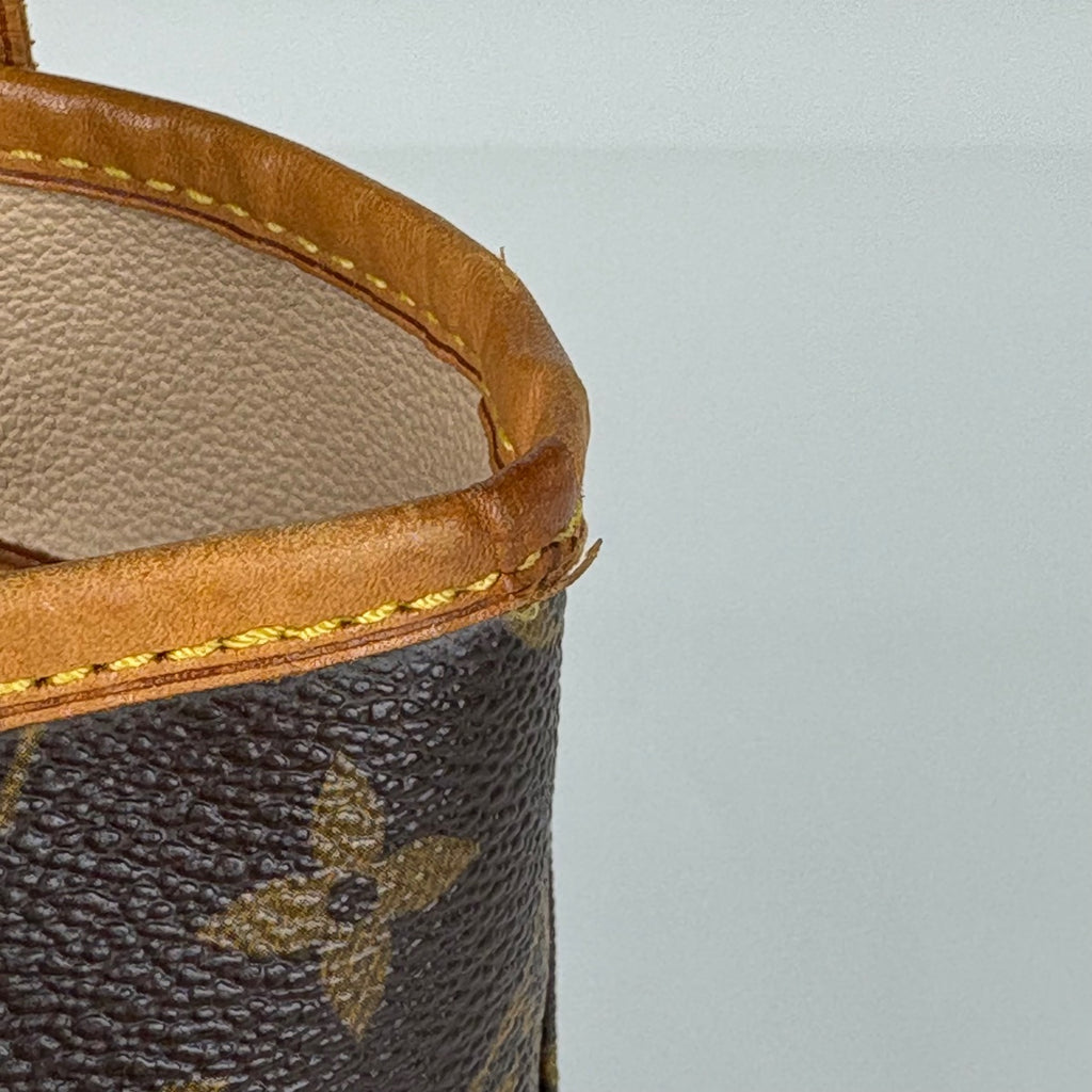 ルイ・ヴィトン プチ バケット PM ショルダーバッグ バケツ型 トートバッグ モノグラム ブラウン M42238 レディース 【中古】brbag