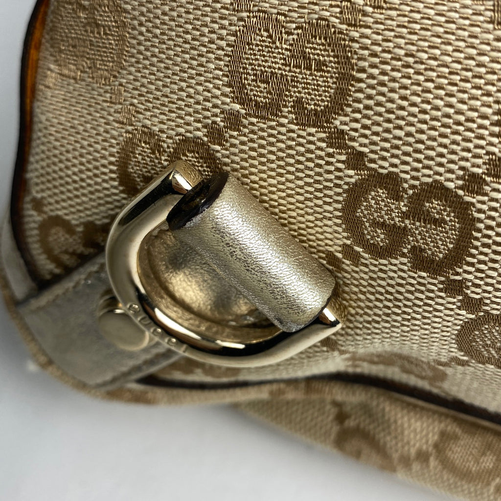 グッチ GG柄 トートバッグ ハンドバッグ アビー トートバッグ GGキャンバス ベージュ ゴールド 170004 レディース 【中古】brbag