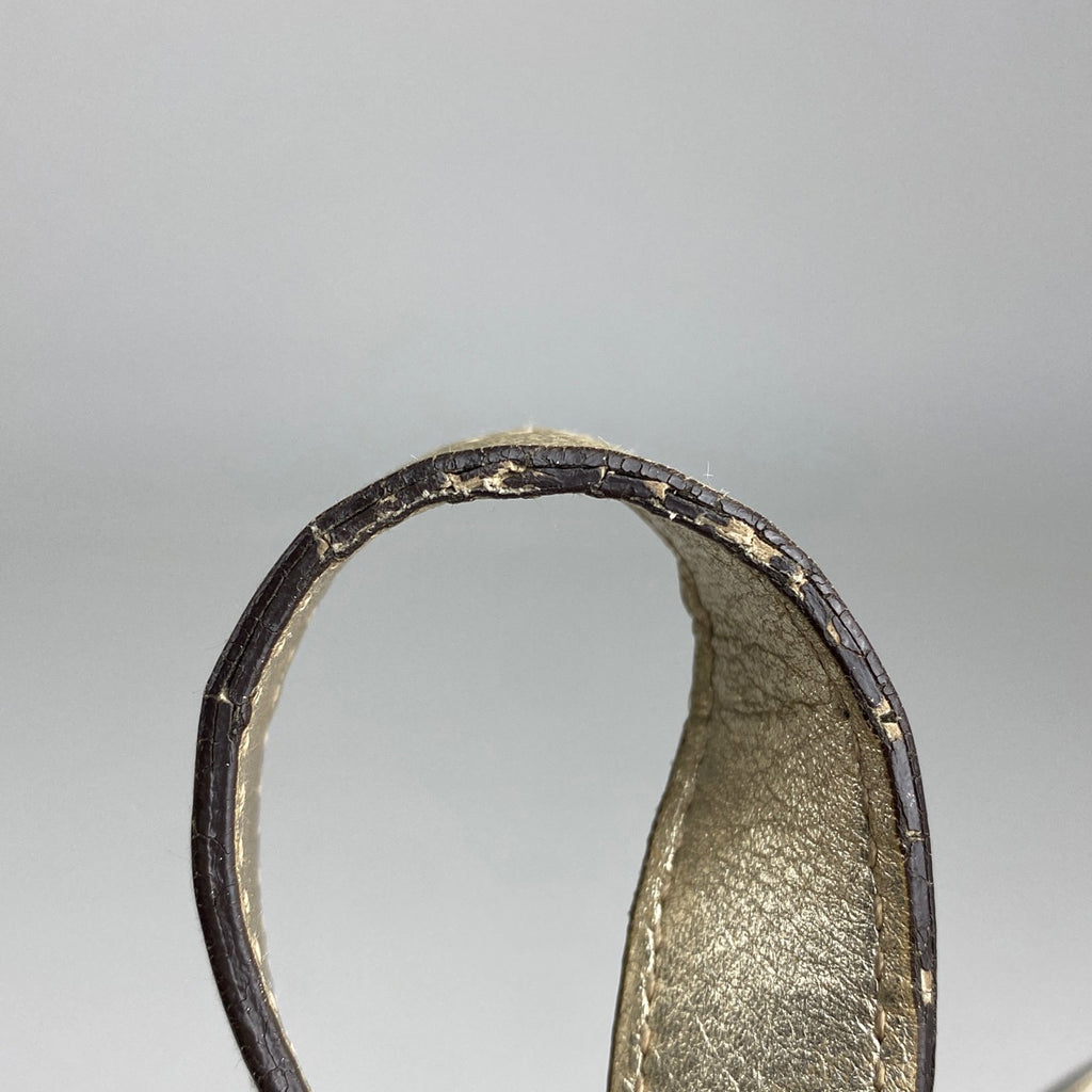 グッチ GG柄 トートバッグ ハンドバッグ アビー トートバッグ GGキャンバス ベージュ ゴールド 170004 レディース 【中古】brbag