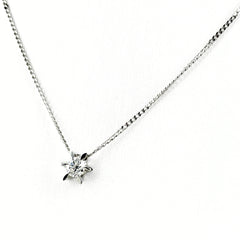 ダイヤモンド デザインネックレス プラチナ ペンダント ネックレス Pt850 ダイヤモンド レディース ノンブランドジュエリー 【中古】nbjwl