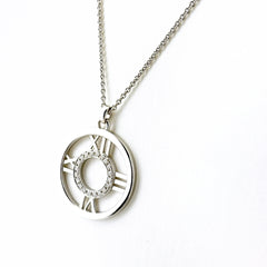 ティファニー アトラス オープン メダリオン ネックレス ネックレス 750 ダイヤモンド レディース ブランドジュエリー 【中古】brjwl