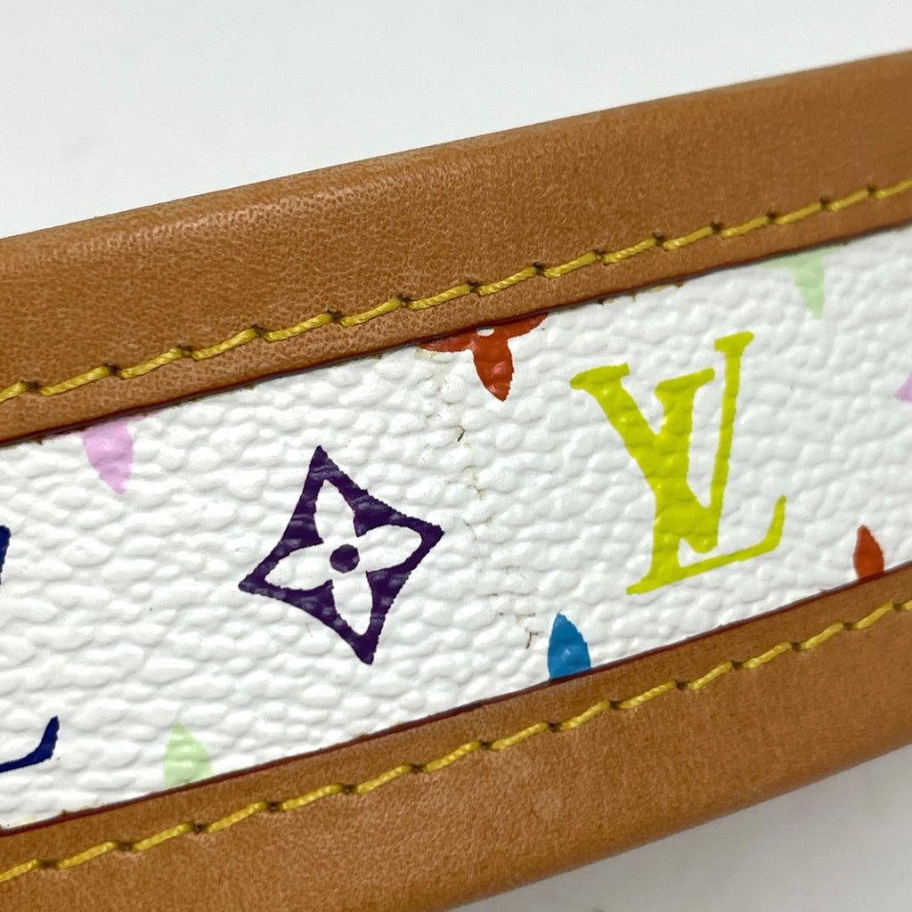 ルイ・ヴィトン ブラスレ セリュール 腕輪 バングル モノグラムマルチカラー ブロン(ホワイト) レディース 【中古】bracc