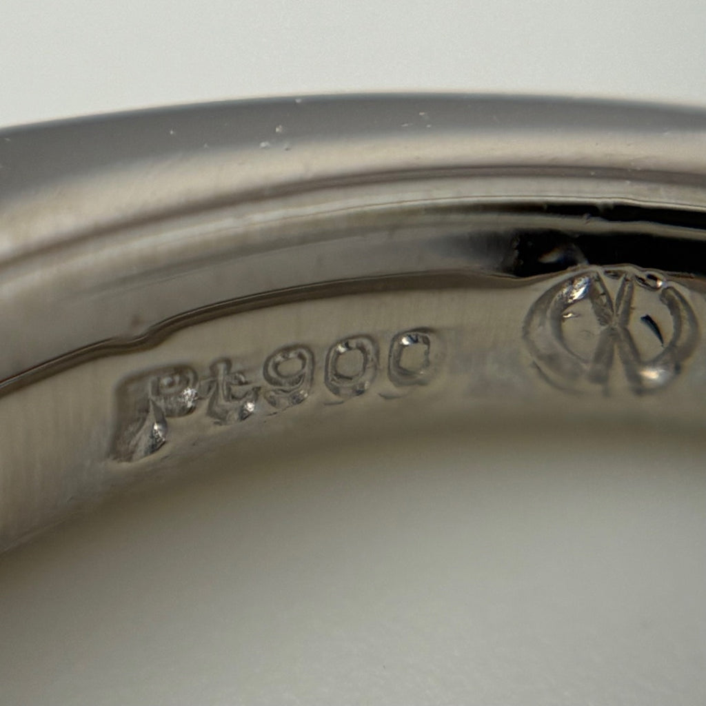 サファイア デザインリング プラチナ 指輪 メレダイヤ リング 11号 Pt900 サファイア ダイヤモンド レディース 【中古】nbjwl