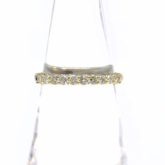 メレダイヤ デザインリング プラチナ YG イエローゴールド 指輪 リング 11.5号 Pt900 K18 ダイヤモンド レディース 【中古】nbjwl