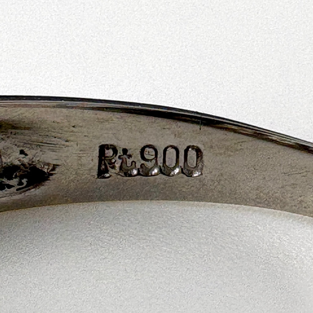 メレダイヤ デザインリング プラチナ 指輪 リング 9.5号 Pt900 ダイヤモンド レディース ノンブランドジュエリー 【中古】nbjwl