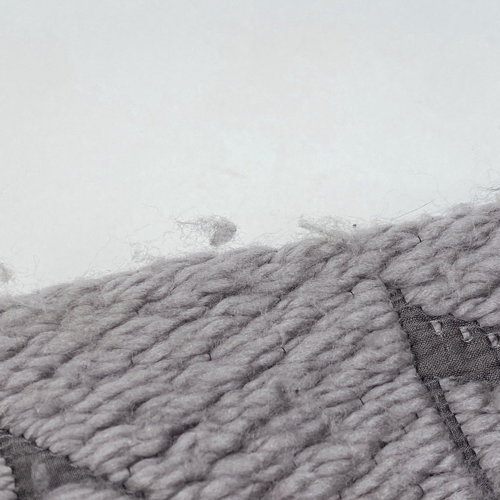 ルイ・ヴィトン エシャルプ ロゴマニア モノグラム マフラー ウール シルク グリペルル (グレー) レディース 【中古】brbag