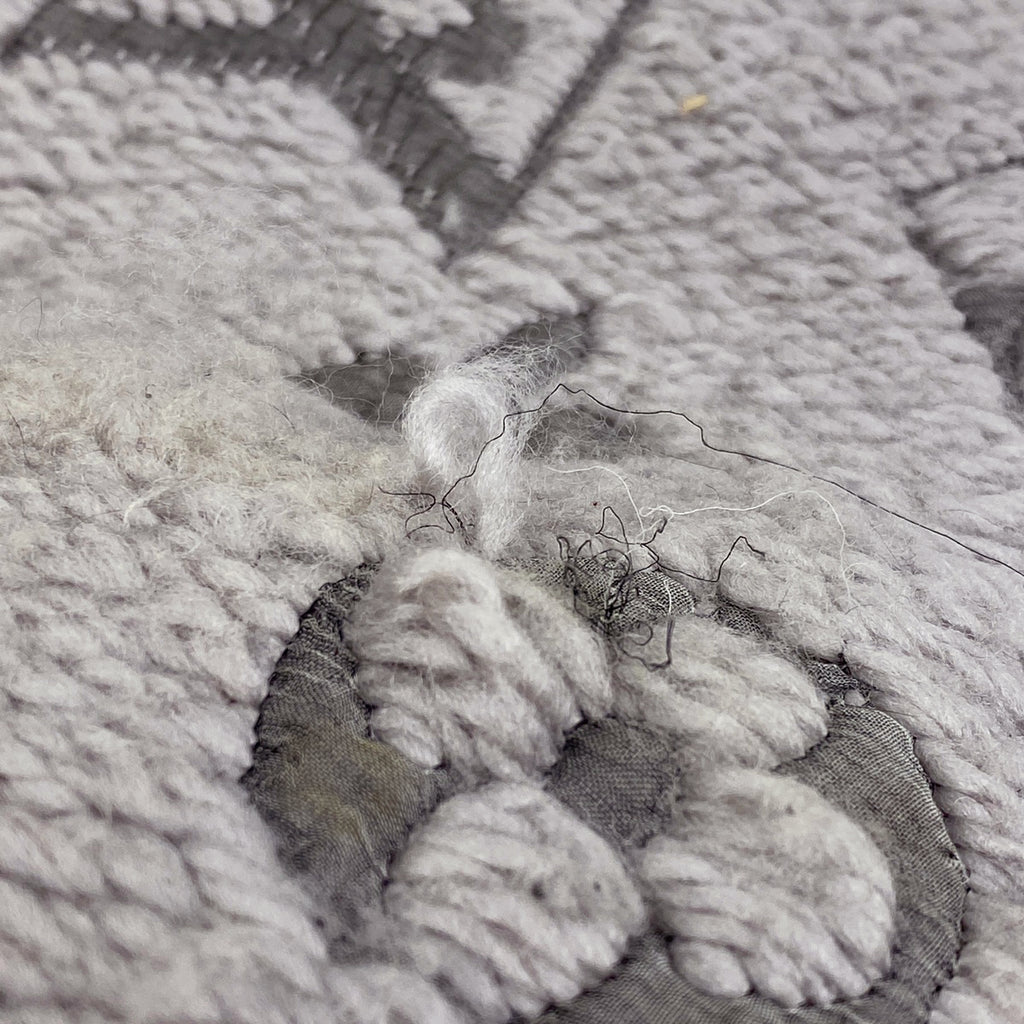 ルイ・ヴィトン エシャルプ ロゴマニア モノグラム マフラー ウール シルク グリペルル (グレー) レディース 【中古】brbag