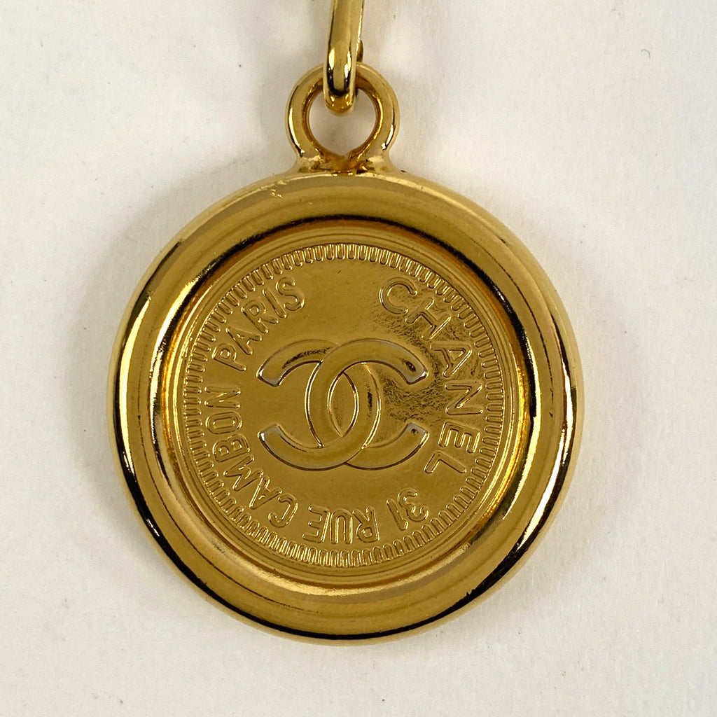 シャネル ココマーク チェーン ベルト 3連 コイン ベルト GP ゴールド レディース 【中古】brbag