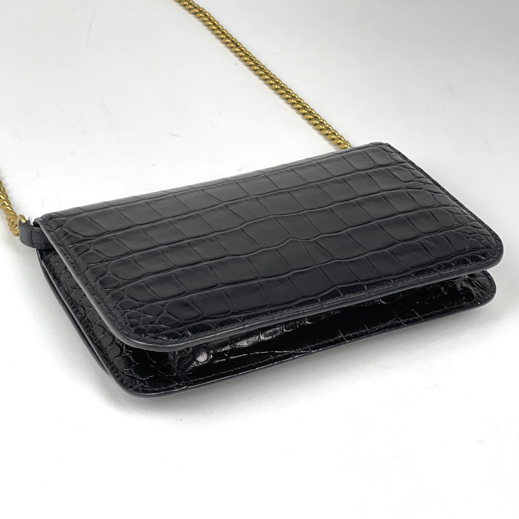 バレンシアガ ビードット チェーン ショルダーバッグ ロゴ B. ショルダーバッグ レザー ブラック 593615 レディース 【中古】brbag