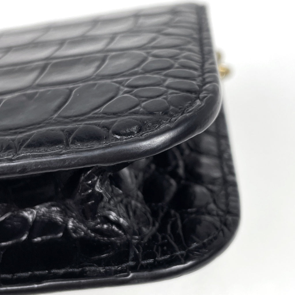 バレンシアガ ビードット チェーン ショルダーバッグ ロゴ B. ショルダーバッグ レザー ブラック 593615 レディース 【中古】brbag