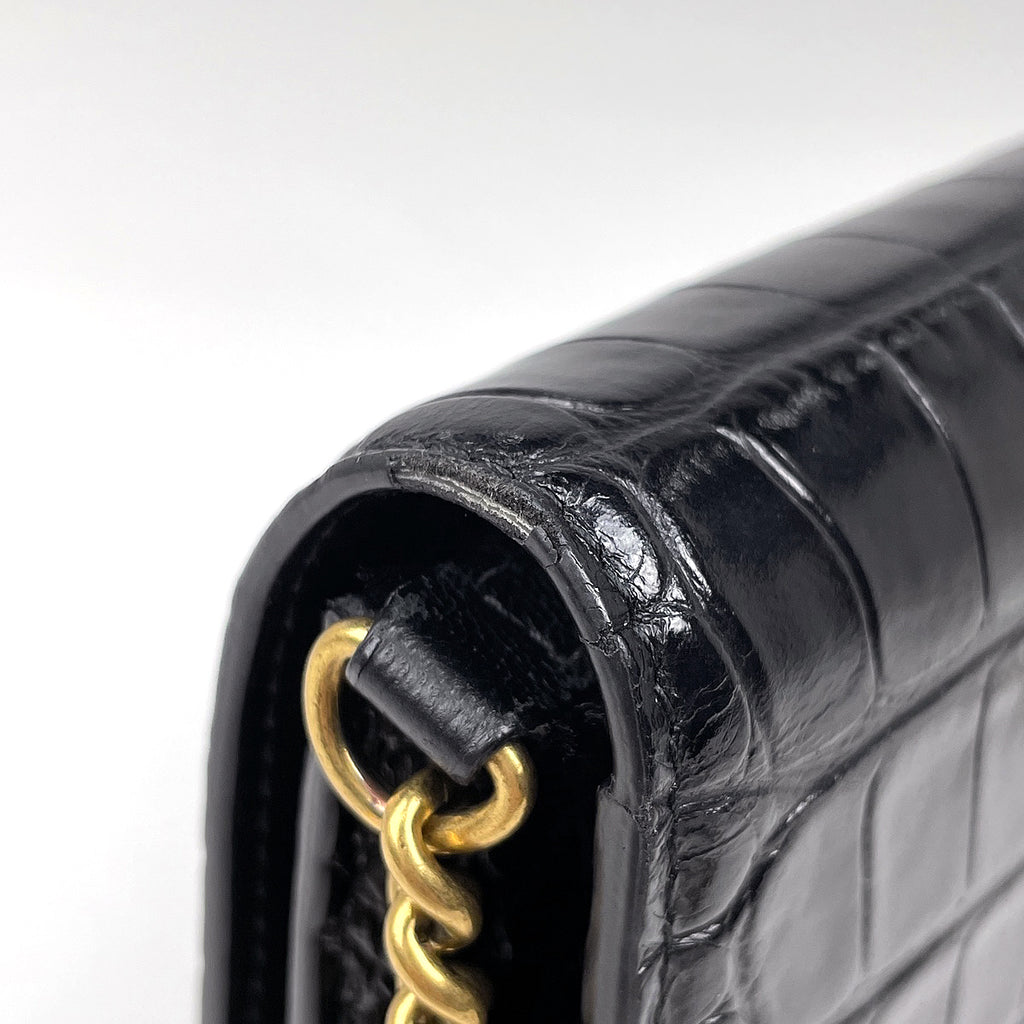 バレンシアガ ビードット チェーン ショルダーバッグ ロゴ B. ショルダーバッグ レザー ブラック 593615 レディース 【中古】brbag